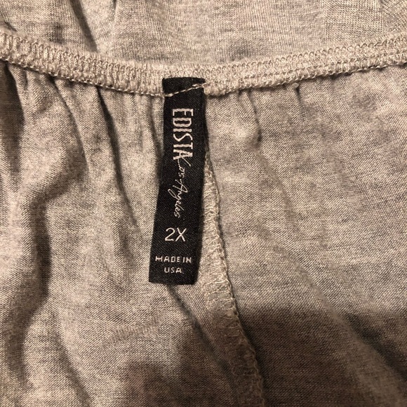 Grey Loose Casual Top - Picture 2 of 2